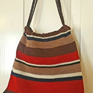 SAK multi-colored stripe tote/purse
